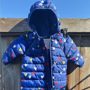 Hanna Andersson one-piece baby snowsuit 3-6 months